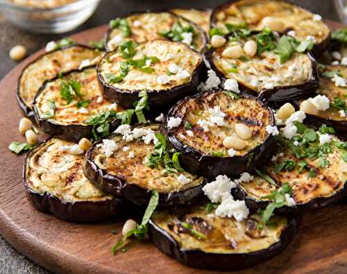 Aubergines et feta rôties au four