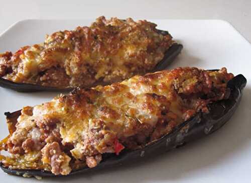 Aubergines Farcies à la Viande Hachée