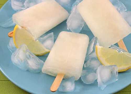 Bâtonnets de Glace au Citron Légers