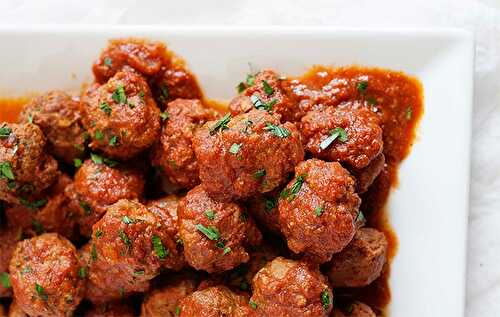 Boulettes de boeuf à la sauce tomate au Cookeo