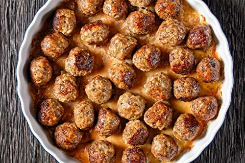 Boulettes de viande au four