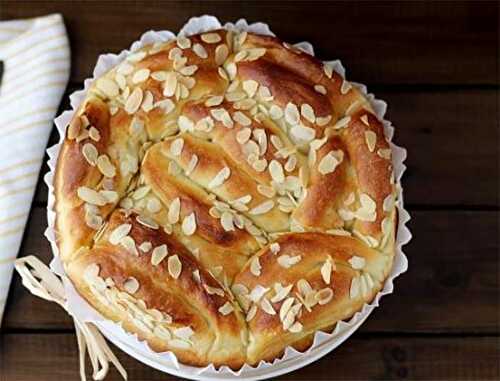 Brioche à la crème d’amande au Thermomix