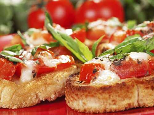 Bruschetta tomates mozzarella