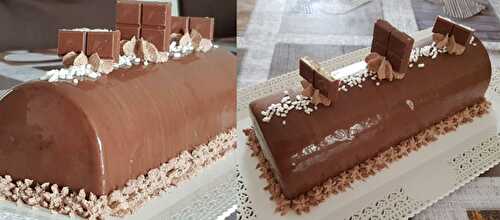 Bûche de Noël Kinder avec Thermomix