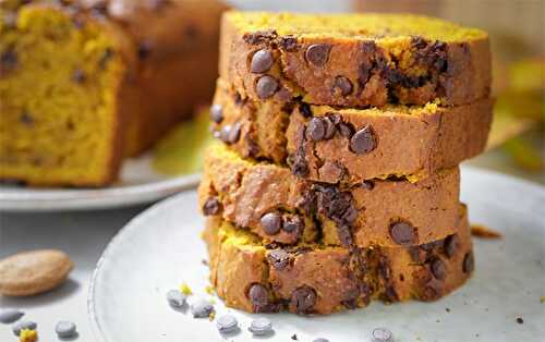 Cake au potiron et pépites de chocolat