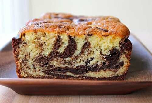 Cake marbré moelleux au chocolat au Thermomix