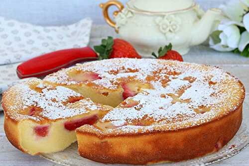 Clafoutis aux fraises avec Thermomix