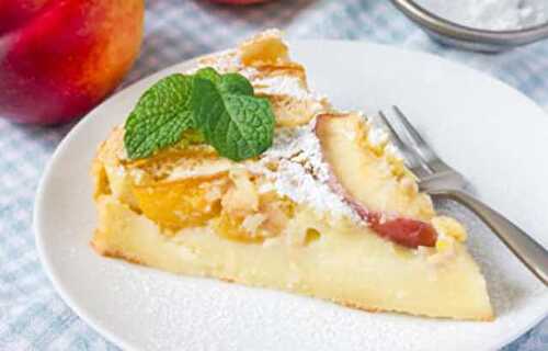 Clafoutis aux Pêches et au Fromage Blanc