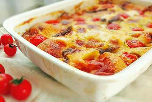 Clafoutis aux tomates cerises avec Thermomix