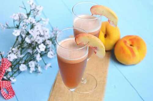 Cocktail Bellini avec Thermomix