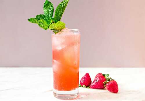 Cocktail vodka fraise au Thermomix