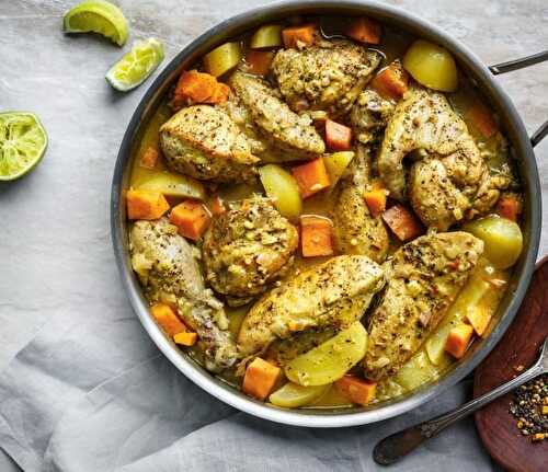 Colombo de poulet et légumes