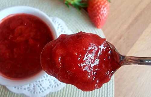 Confiture de fraises sans sucre