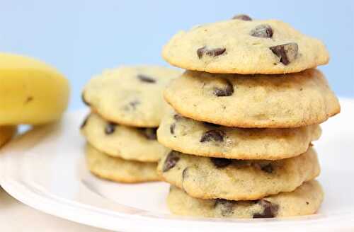 Cookies aux bananes et pépites de chocolat