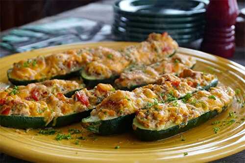 Courgettes farcies au thon