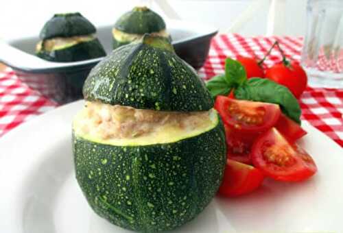 Courgettes farcies au thon weight watchers