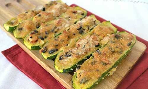 Courgettes farcies au thon