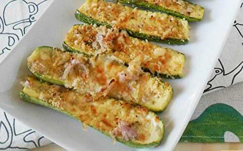 Courgettes Farcies aux Oignons et Parmesan