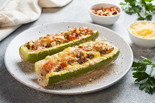 Courgettes farcies pour régime