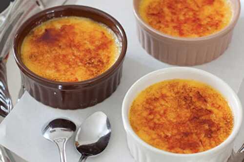 Crème brûlée à la vanille allégée