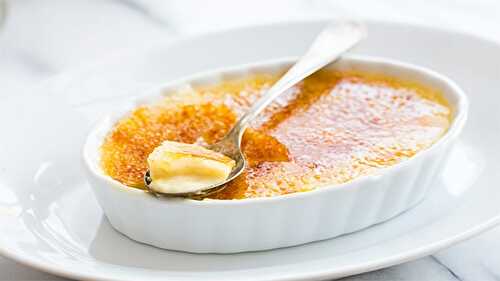 Crème brûlée aux pommes