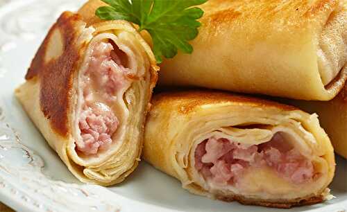 Crêpes au jambon et fromage au Thermomix