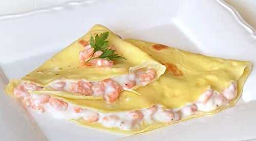 Crêpes aux crevettes