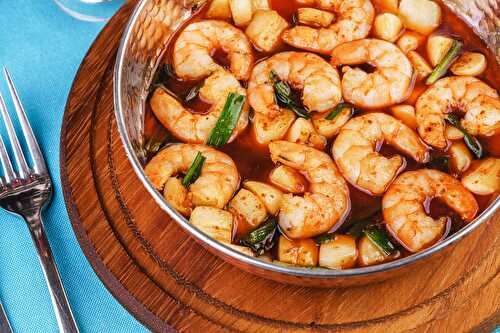 Crevettes au safran saveur d'orange au thermomix