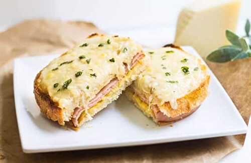 Croque-monsieur au jambon et boursin