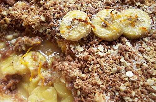 Crumble chocolat bananes avec Thermomix