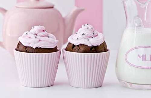 Cupcakes chocolat et crème au beurre vanille au Thermomix