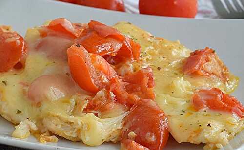 Escalope de Poulet aux Tomates Cerises au Four