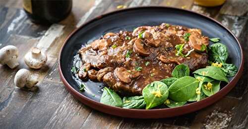 Escalopes de veau à la sauce champignons au Thermomix