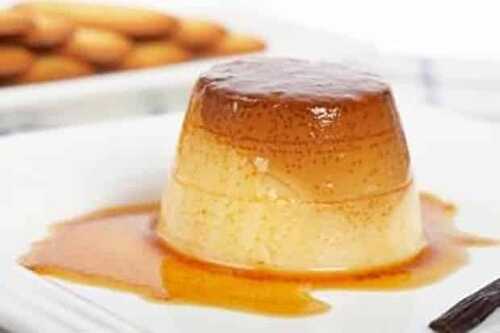 Flan au caramel léger