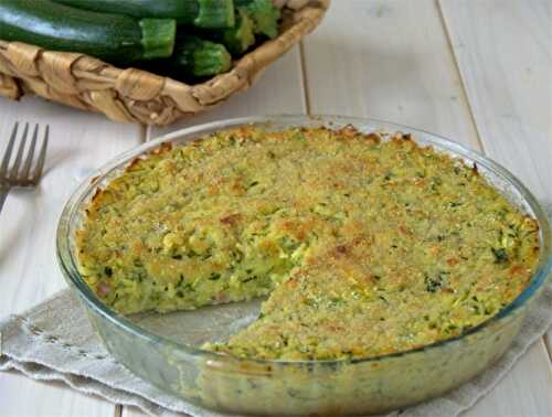 Flan de courgettes au parmesan