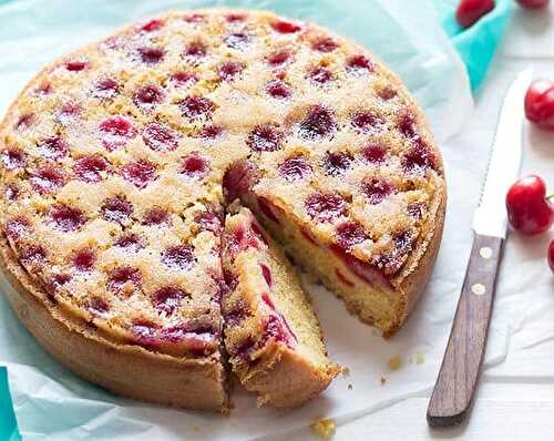 Flan pâtissier aux cerises fait au Thermomix