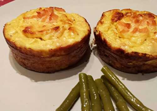 Flans de Poireaux au Saumon Fumé