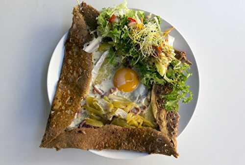 Galette de sarrasin au jambon et oeufs