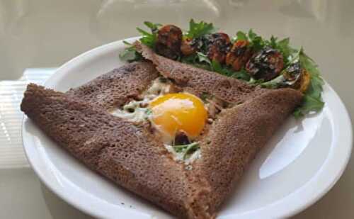 Galette de sarrasin complète jambon oeuf et fromage WW