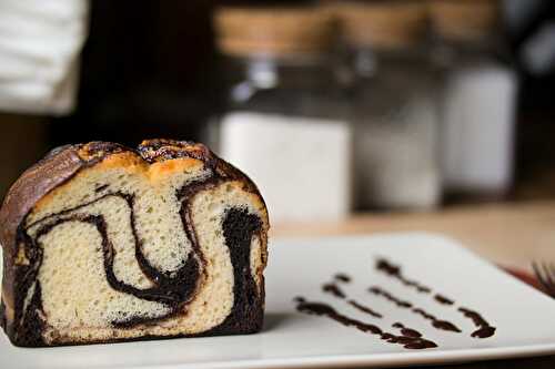 Gâteau marbré au chocolat