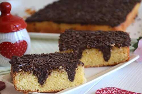 Gâteau Poke au chocolat avec Thermomix