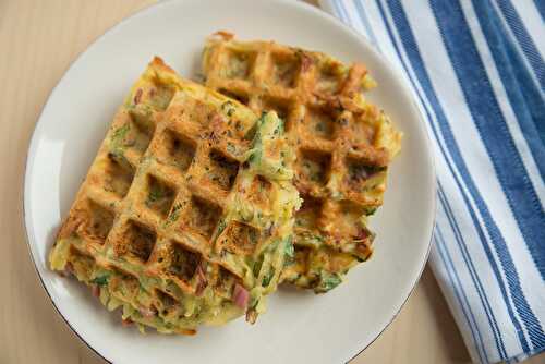 Gaufres de pomme de terre et courgette