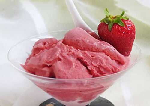 Glace aux Fraises Light au Thermomix