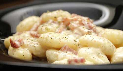 Gnocchis à la carbonara au Thermomix