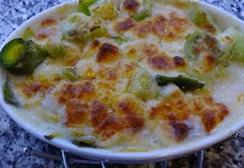 Gratin aux poireaux Courgettes et Chèvre Frais