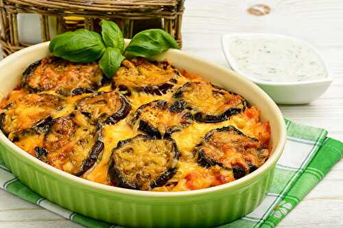 Gratin d'aubergines au fromage