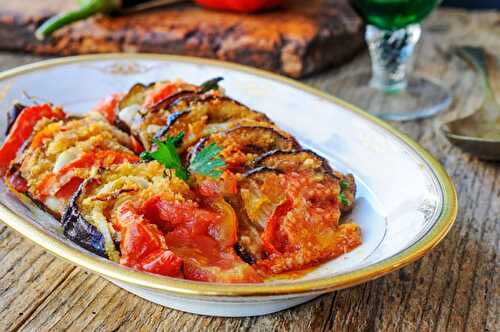 Gratin d'aubergines et tomates léger