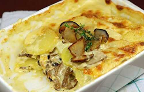 Gratin Dauphinois aux champignons