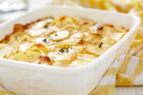 Gratin Dauphinois léger au saumon