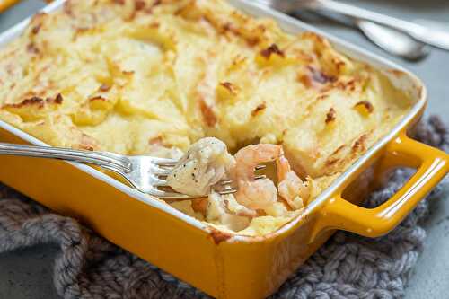 Gratin de cabillaud et crevettes : Délicieux plat facile à réaliser